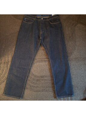 NWT Hugo Jonah Straight Leg Dark Blue Denim Jeans 38×32 50511484